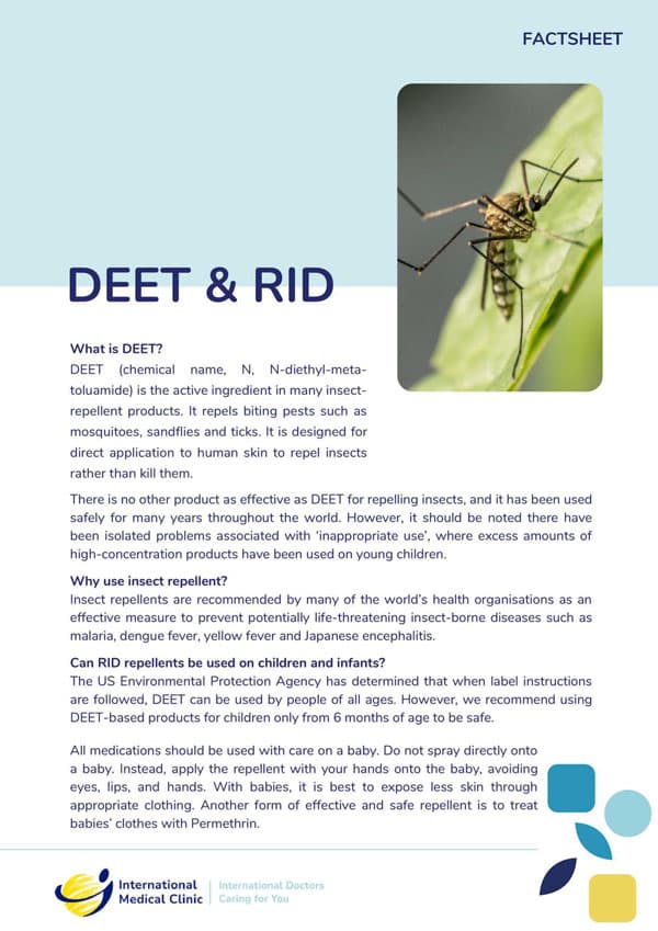 Deet safe on sale