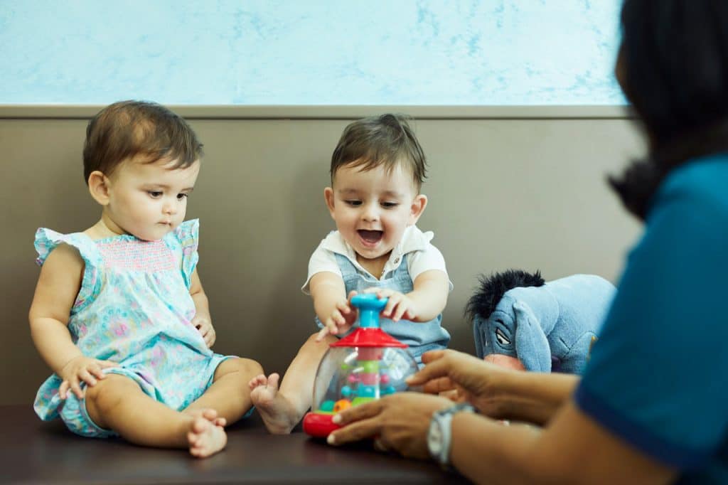 happy children patients at IMC's Paediatric clinic in Singapore